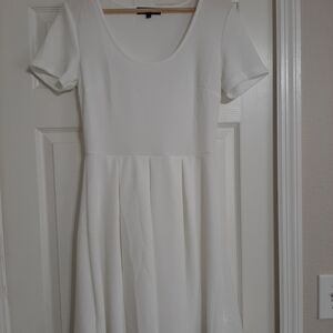 White Mark Elegant White Mini Dress